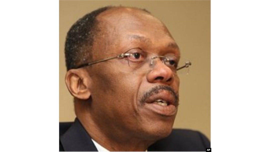 Former Haitian President Jean-Bertrand Aristide during a press conference in Johannesburg, South Africa (file)