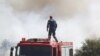 Firefighters battle blaze near Athens