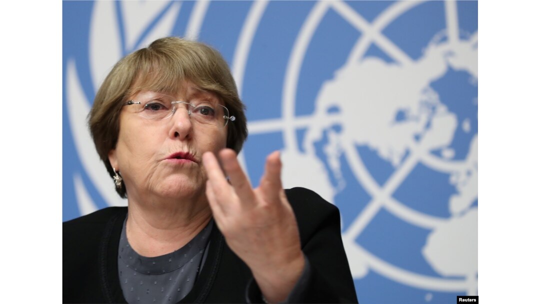 U.N. High Commissioner for Human Rights Michelle Bachelet attends a news conference at the United Nations in Geneva, Switzerland, Dec. 5, 2018.
