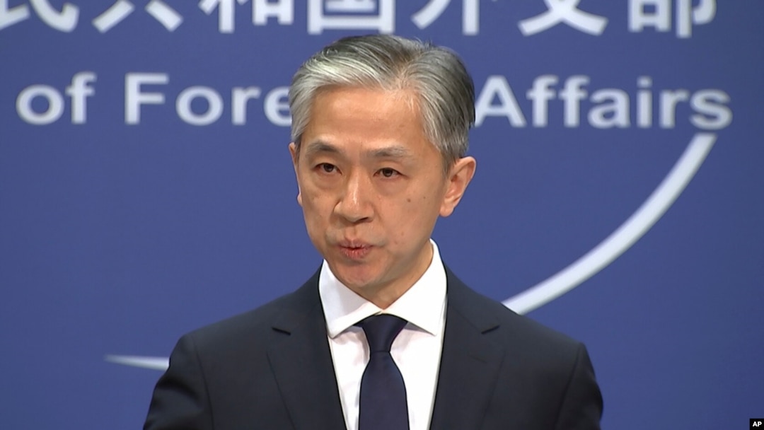 왕원빈 중국 외교부 대변인.