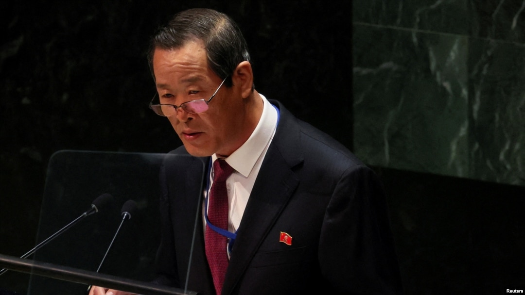 北韓常駐聯合國代表金星。（資料照：2022年6月8日）