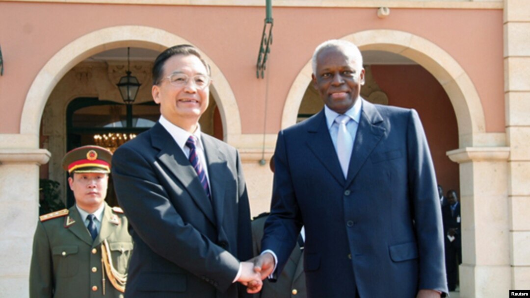 Primeiro-ministro Wen Jiaobao e Presidente angolano José Eduardo dos Santos