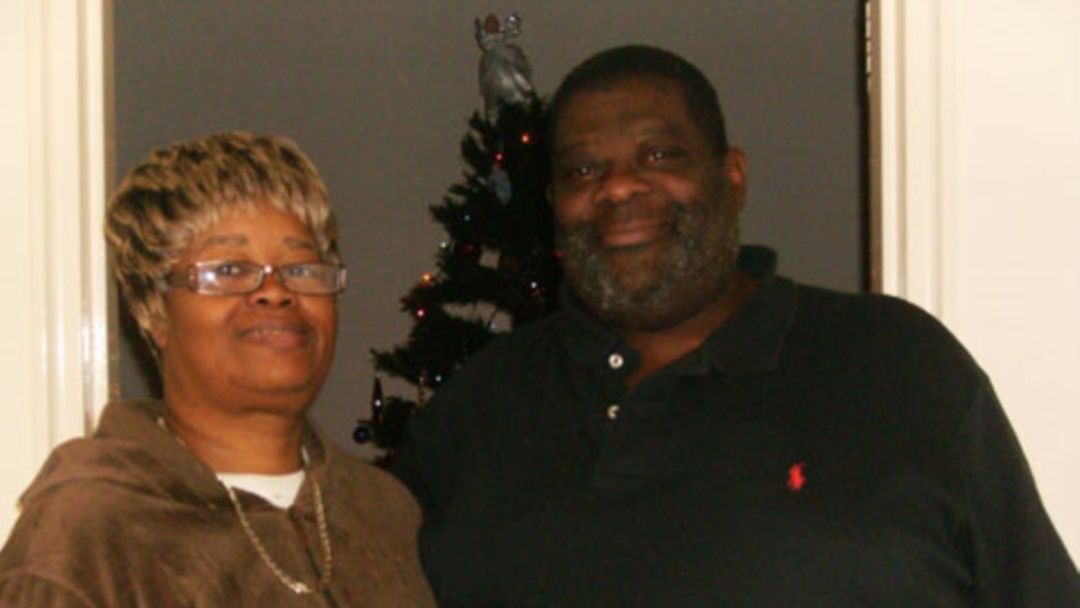Sharon and Jeffrey Davis at a shelter in Arlington, Virginia. They are currently homeless, but hope that will soon change.