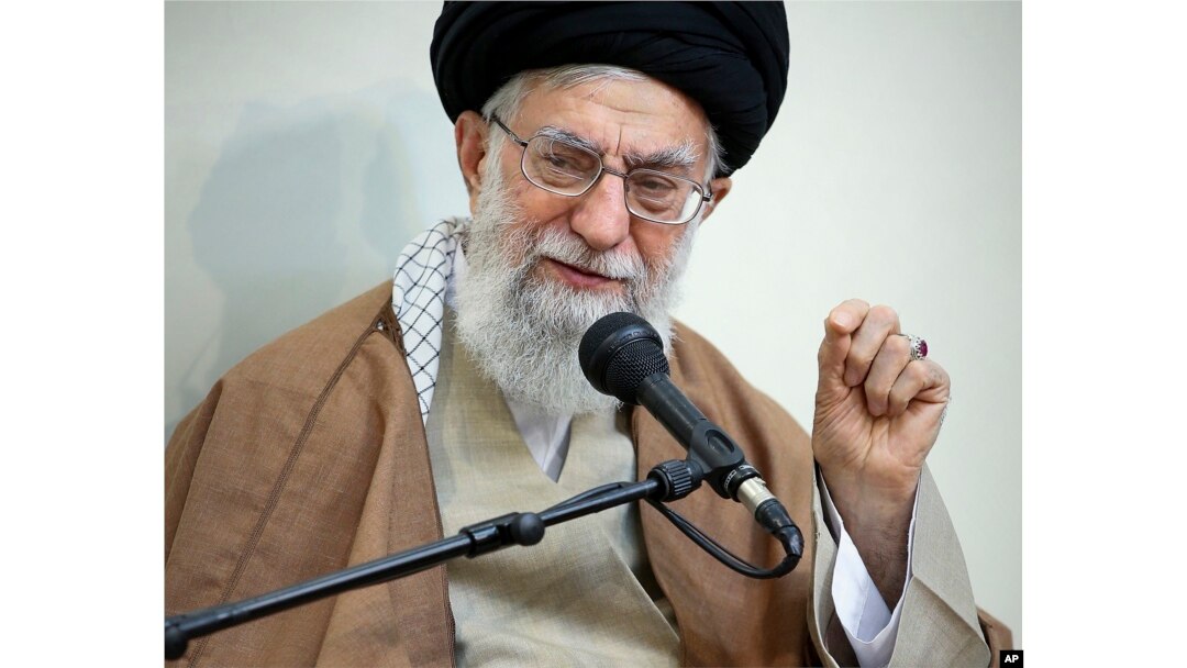 Supreme Leader Ayatollah Ali Khamenei speaks in a meeting, in Tehran, Iran, Tuesday, Jan. 2, 2018. Photo was released by an official website of the office of the Iranian supreme leader.