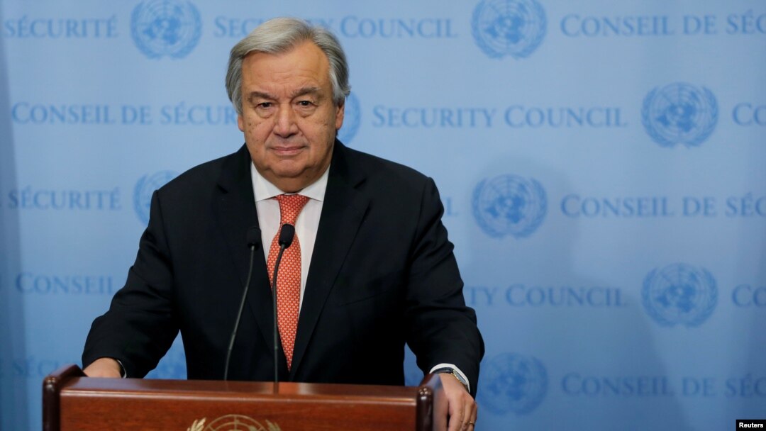 El secretario general de la ONU, Antonio Guterres, informó a la Asamblea General que 14 países tenian deudas morosas con el organismo mundial.