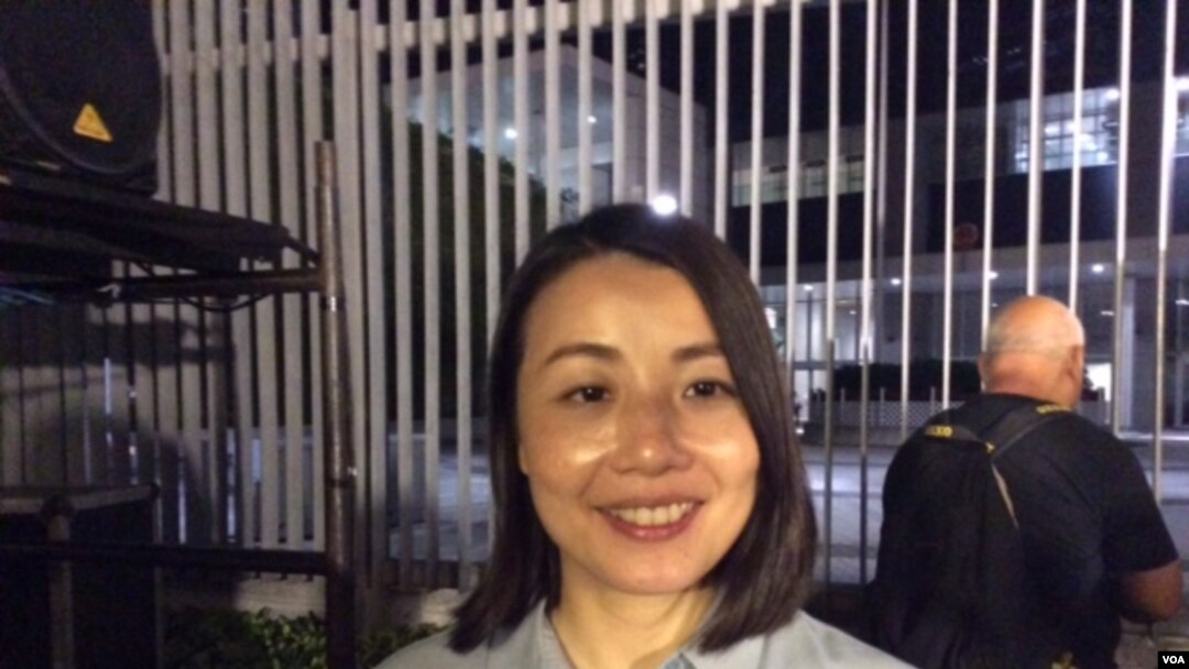 香港政治人物劉小麗（美國之音記者申華拍攝）