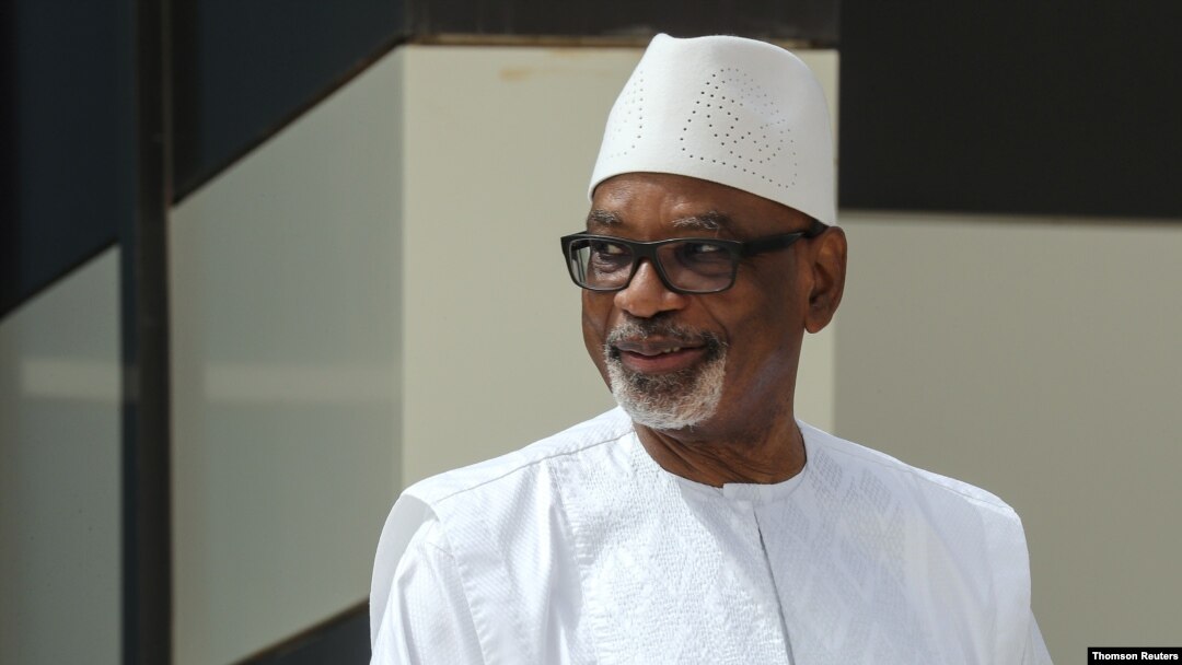 FILE - Mali President Ibrahim Boubacar Keita poses for a picture during the G5 Sahel summit in Nouakchott, June 30, 2020.
