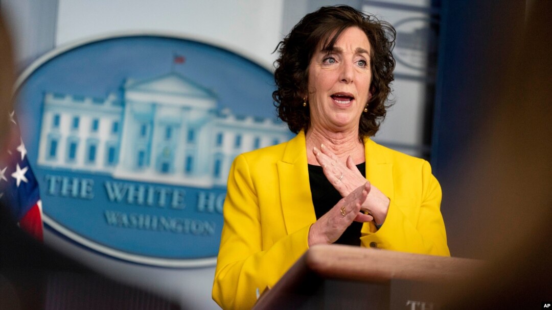 Roberta Jacobson, coordinadora de asuntos de la frontera sur de la Casa Blanca, en rueda de prensa desde la residencia presidencial, en Washington DC, el 10 de marzo de 2021.