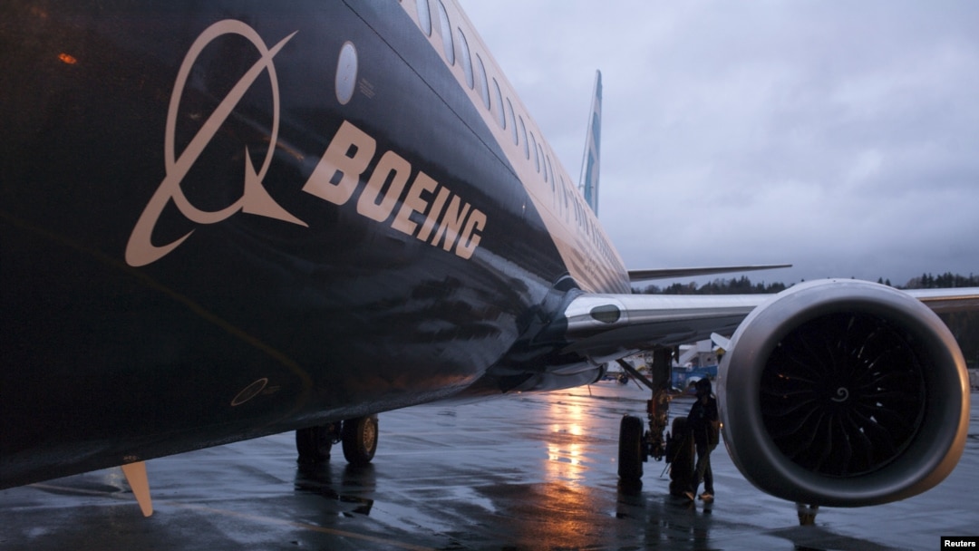 Boing 737 Max u hangaru u Rentonu, u državi Vašington. 