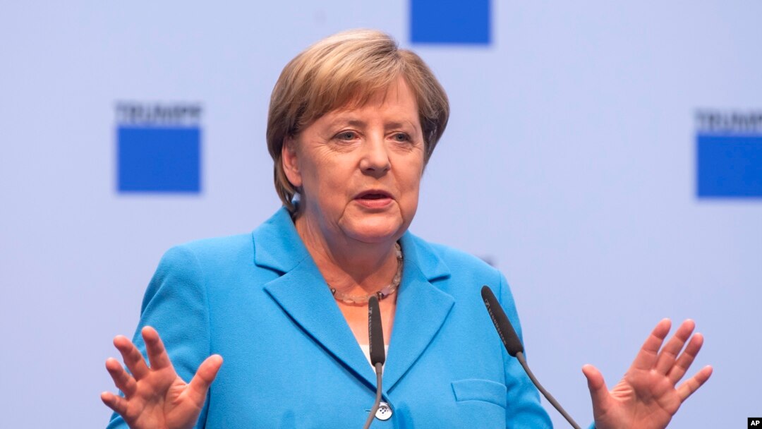 FILE - German chancellor Angela Merkel in Germany.