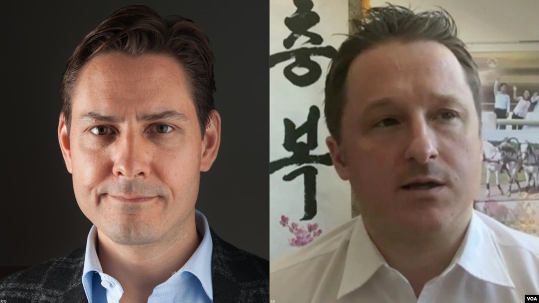 加拿大公民康明凱（左）和邁克爾·斯帕弗（右）被中國以涉嫌危害中國國家安全的指稱分別被捕。