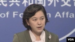中國外交部發言人華春瑩(資料圖片)