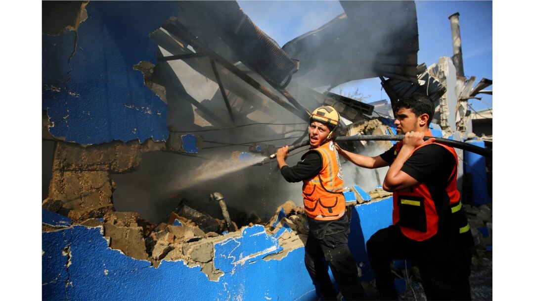 Continúa la violencia transfronteriza entre Israel y Gaza, el lunes 17 de mayo de 2021.