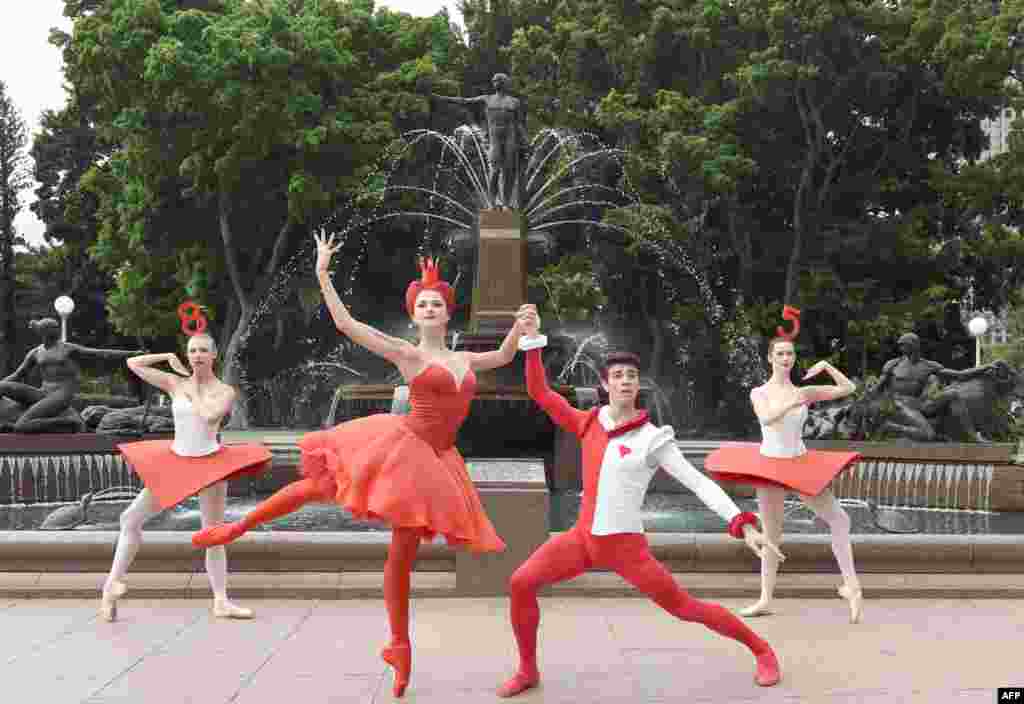 Dancers perform in the Australian Ballet's 2017 season of Alice's Adventures in Wonderland in Sydney, Australia.