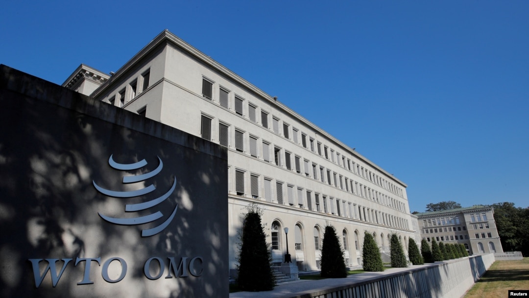 FILE - World Trade Organization (WTO) headquarters in Geneva, Switzerland, July 26, 2018.