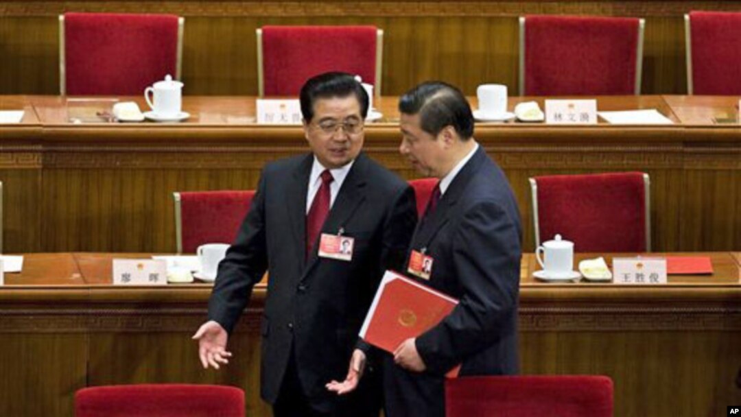 中國國家主席胡錦濤和副主席習近平(資料圖片)