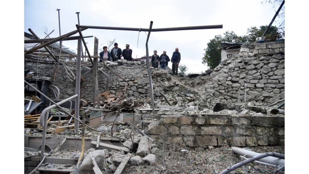 Military conflict over the breakaway region of Nagorno-Karabakh, Oct. 4, 2020.