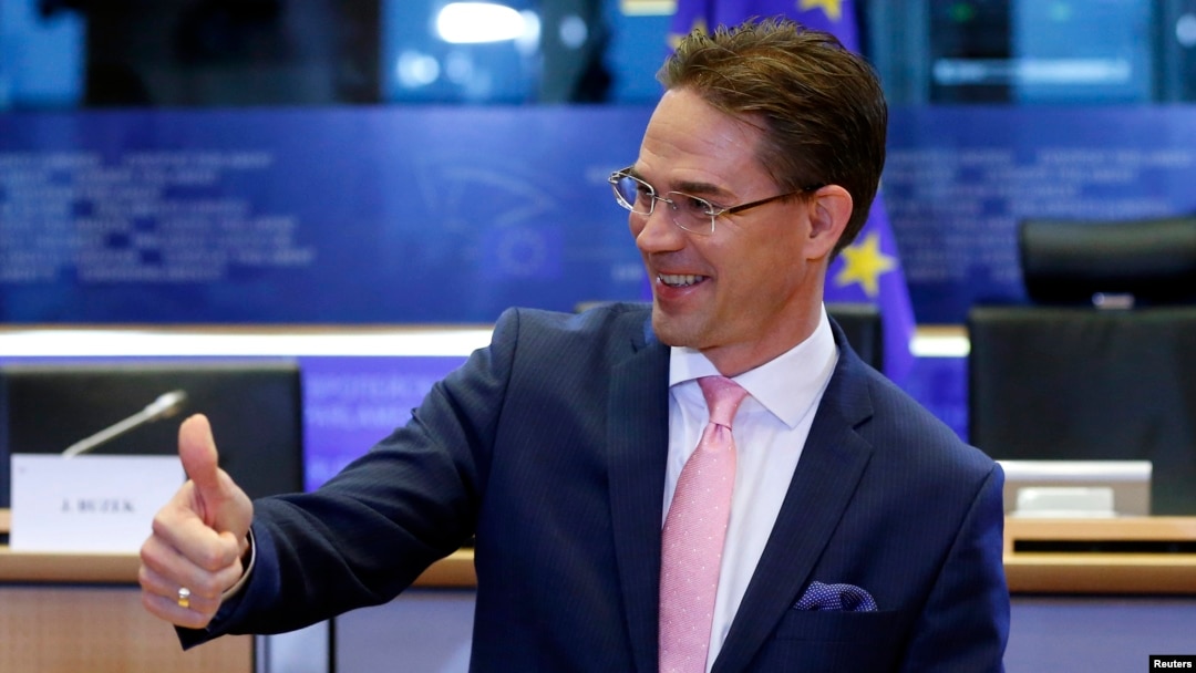 FILE - Vice President of European Union Jyrki Katainen.