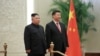 中國國家主席習近平在北京與北韓領導人金正恩見面。 （2019年1月10日朝鮮朝中社發布）