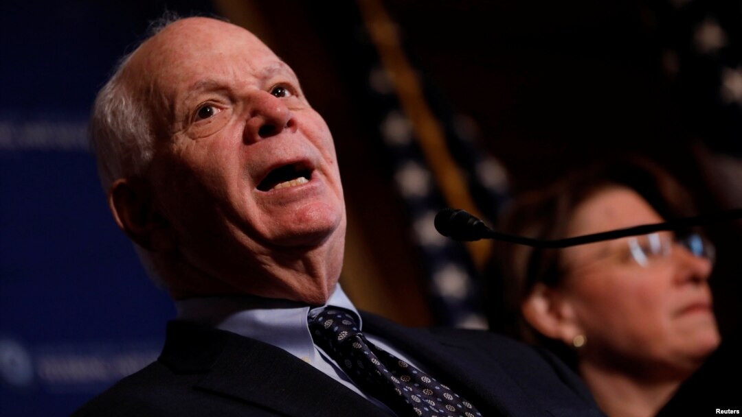 Senator Ben Cardin (D-MD) speaks at a press conference on the need for increased government transparency at the Capitol in Washington, D.C., March 15, 2017. 