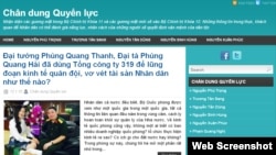 A screenshot shows the Chan Dung Quyen Luc website.