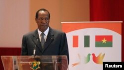 FILE - Burkina Faso's ousted President Blaise, Oct. 31, 2014.