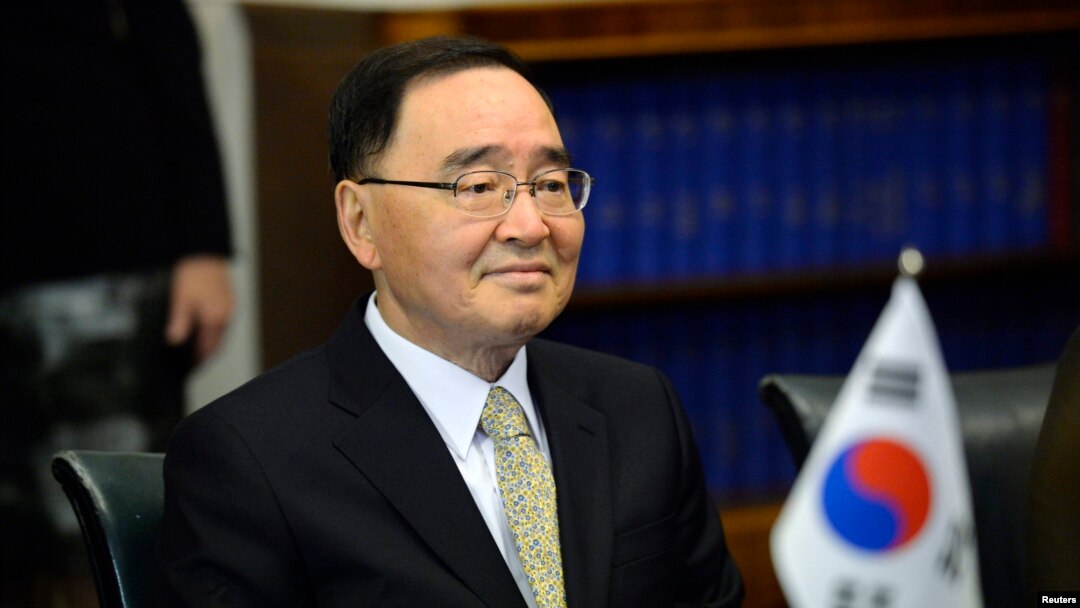 FILE - South Korean Prime Minister Chung Hong-won at the Finnish Parliament, Helsinki, October 2013.