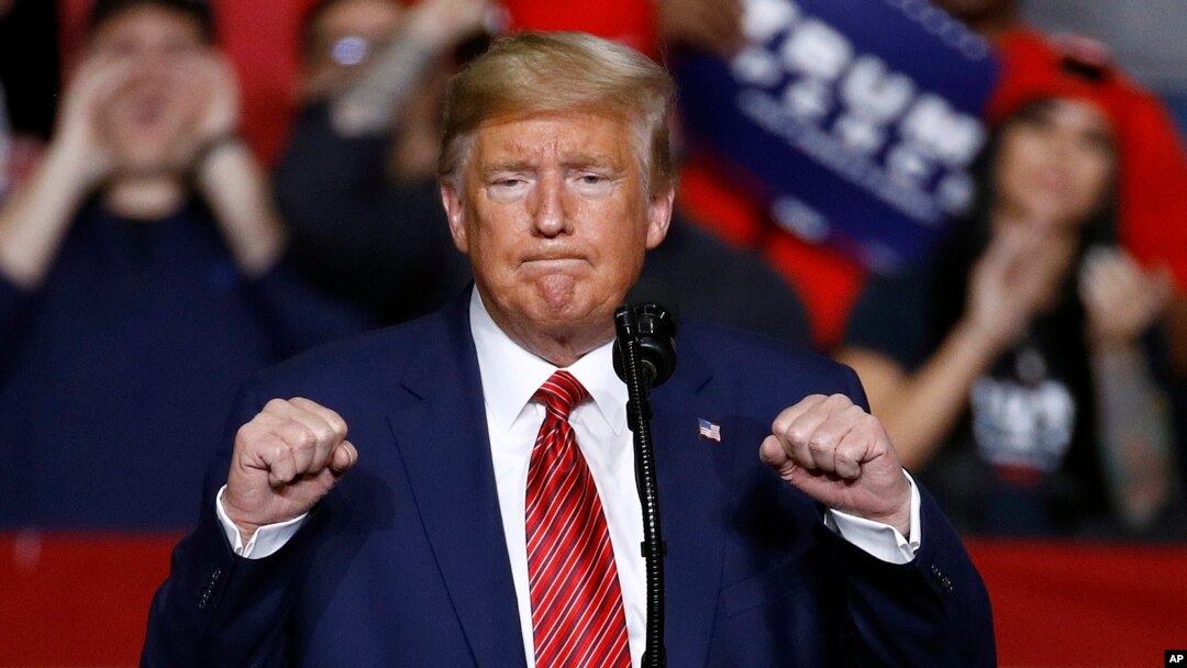 President Donald Trump speaks during a campaign rally, Friday, Feb. 28, 2020, in North Charleston, S.C. (AP Photo/Patrick Semansky)