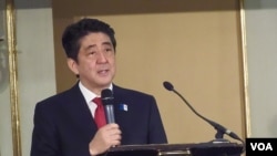 日本首相安倍晉三。 (資料照片)