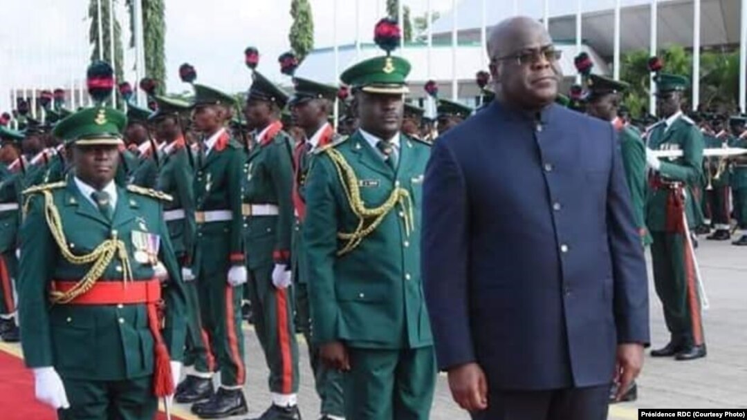 Président Félix Tshsiekedi nsima na bokomi na ye na Abuja, Nigeria, 26 juillet 2019. (Facebook/Présidence RDC)