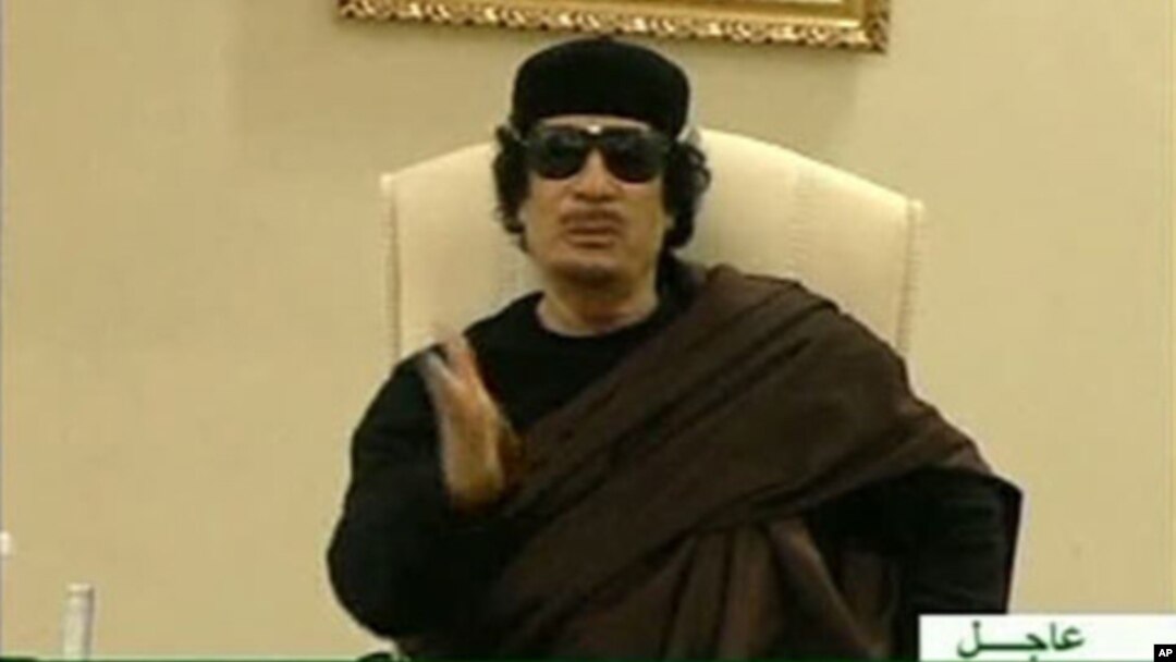 Moammar Gadhafi (file photo)
