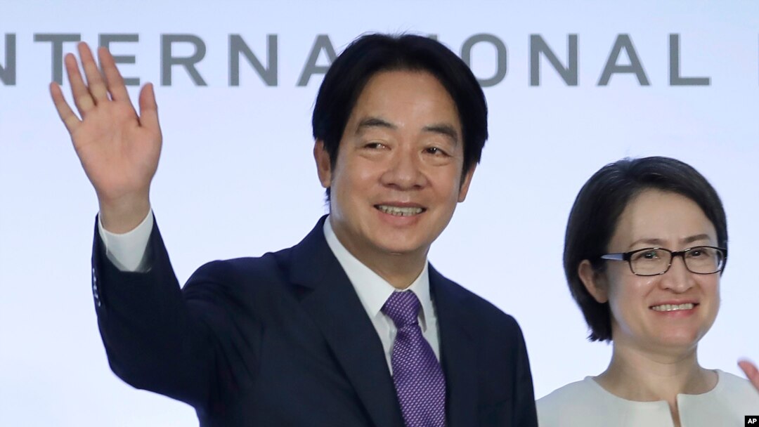 資料照：台灣當選總統賴清德與台灣當選副總統蕭美琴
