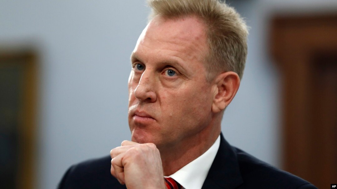 Acting Defense Secretary Patrick Shanahan listens, May 1, 2019, during a House Appropriations subcommittee on budget hearing on Capitol Hill in Washington. 