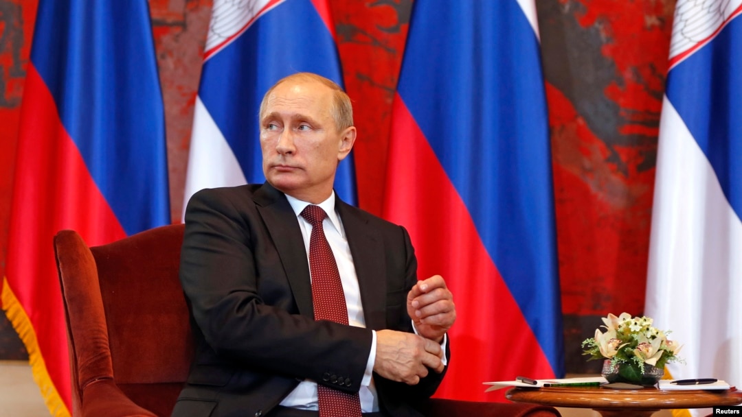 Predsednik Rusije Vladimir Putin u Palati Srbija tokom poslednje posete Beogradu, 16. oktobra 2014. godine (Foto: Reuters/Marko Đurica) 