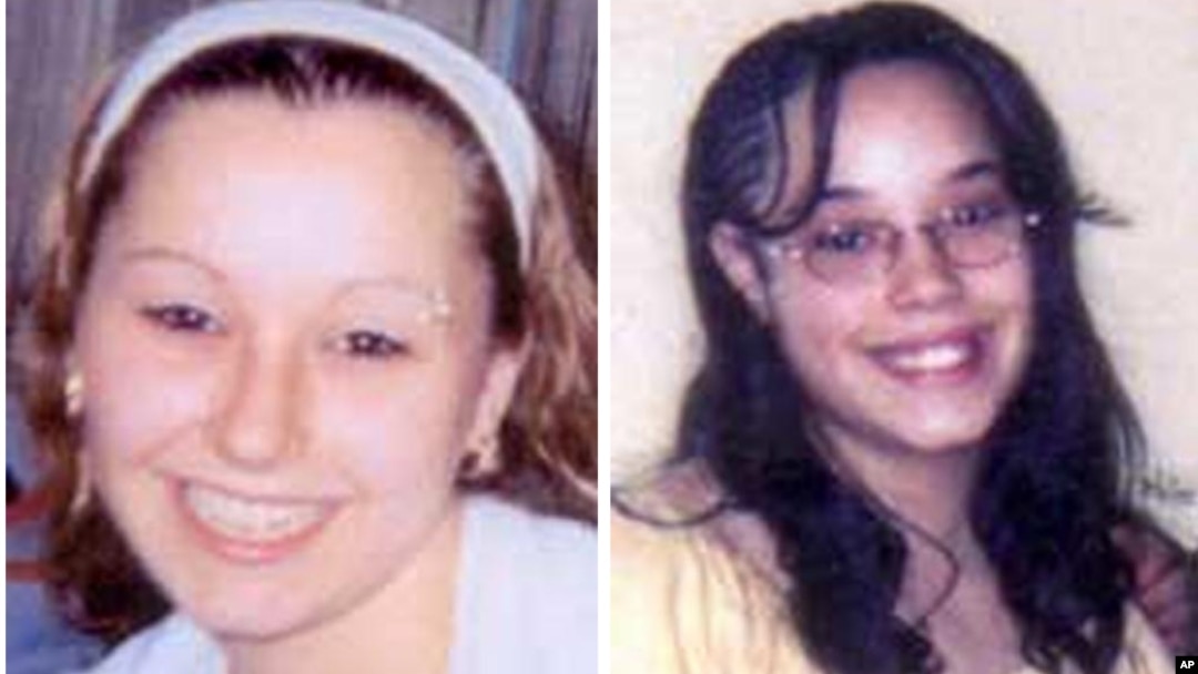 These undated handout photos provided by the FBI show Amanda Berry, left, and Georgina "Gina" Dejesus. Cleveland Police Chief Michael McGrath said he thinks Berry, DeJesus and Michelle Knight were tied up at the house and held there since they were in their teens or early 20s.