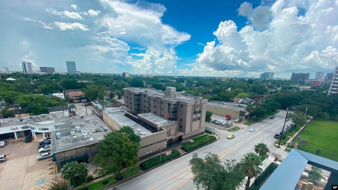 The Chinese Consulate General is seen, July 22, 2020, in Houston. 