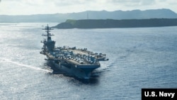 美國海軍羅斯福號航母2020年5月21日離開關島重新出海執行任務（美國海軍照片）